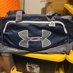 Under Armour Undeniable 2.0 Navy and Gray Storm Duffel
